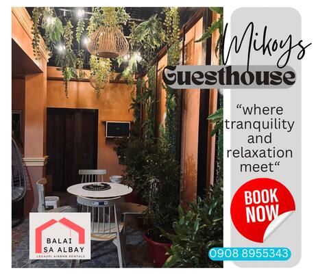 Mikoy’s Guesthouse|with Mayon View|6 Guests|3Rms