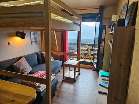 Top Airbnb: Studio with mountain view Pyrénées 2000-Bolquère resort in Bolquère