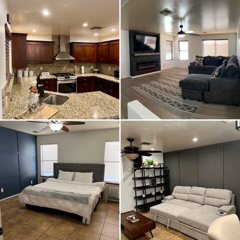 Private 4bd 2ba, KBed, 5TV’s, 2 65”tv, 6 Beds