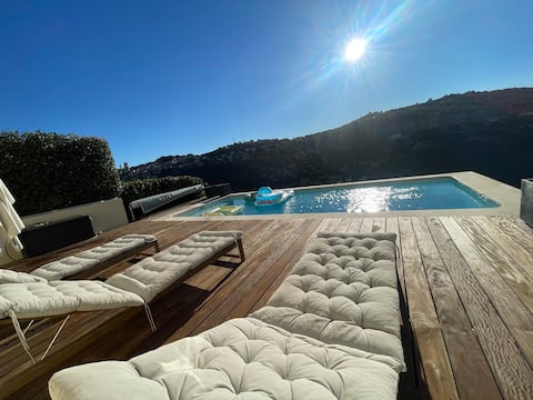 Superb Cozy Villa Infinity pool La Turbie Monaco