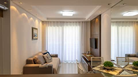 Top Airbnb: Cozy apartment in Jurerê with view of the pool em Jurere Leste