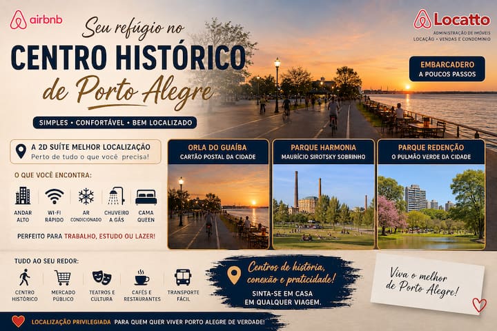 Conforto Localização Orla Park Harmonia Beira Rio - Porto Alegre