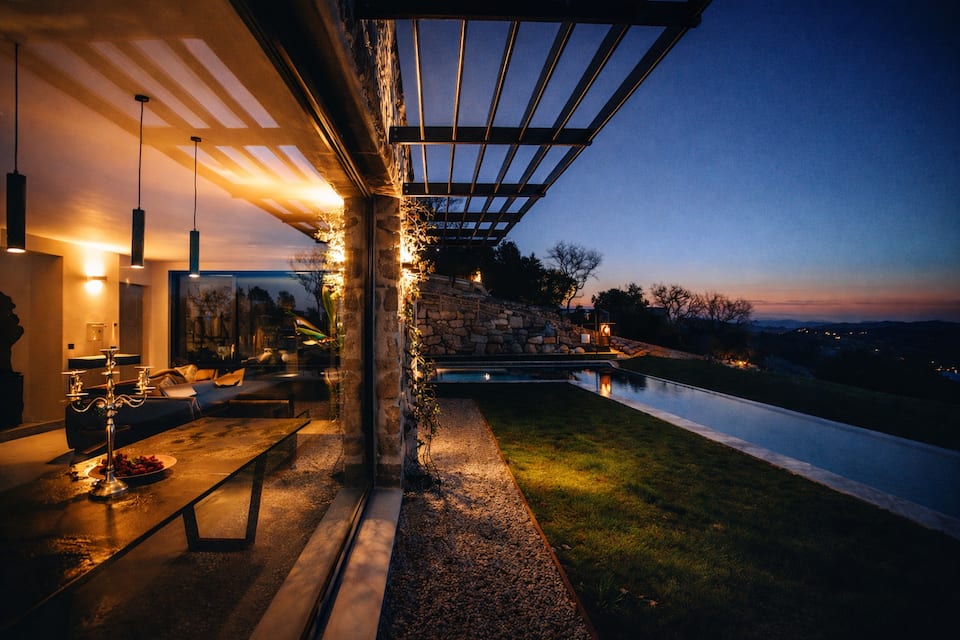 A glass villa in an olive grove above Lake Trasimeno, Castel Rigone, Umbria, Italy, photo 2 of 10
