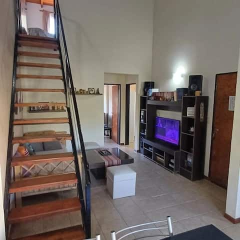 Apartment with balcony, grill and garage