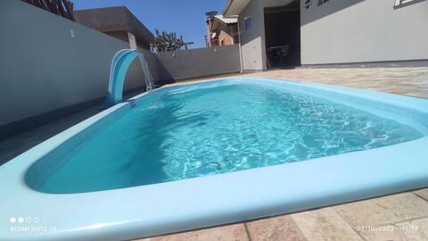 casa nova com piscina e ar split
