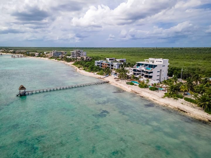 Luxury Apartment Beach Front Tulum 6 Guests - Riviera Maya