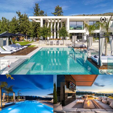 The One Villa: 3 Pools, Cinema, Tennis, 3′ – Beach