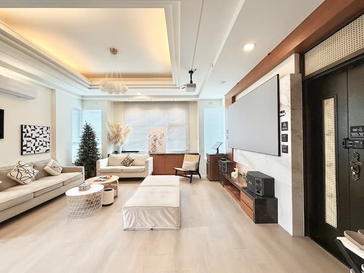 Suijing Pudi ~ Detached house for 18 people / Private booking for 6 people on weekdays / 100-inch…