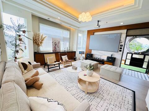 Water view levee ~ 4 +1 room 20 people/100 inch KTV/Switch/Switch/board game/grill