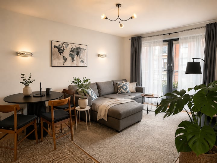Elegant Canal & Woodland View Apartment F Families - Swords