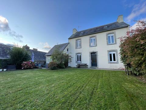 Nice house in its green setting, stone