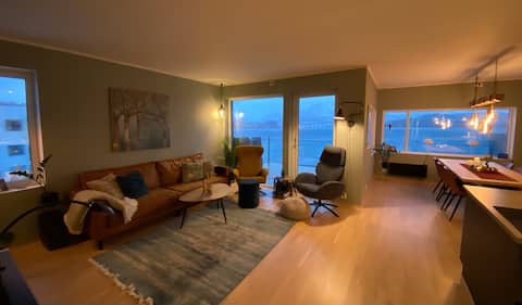 Modern apartment by the sea.