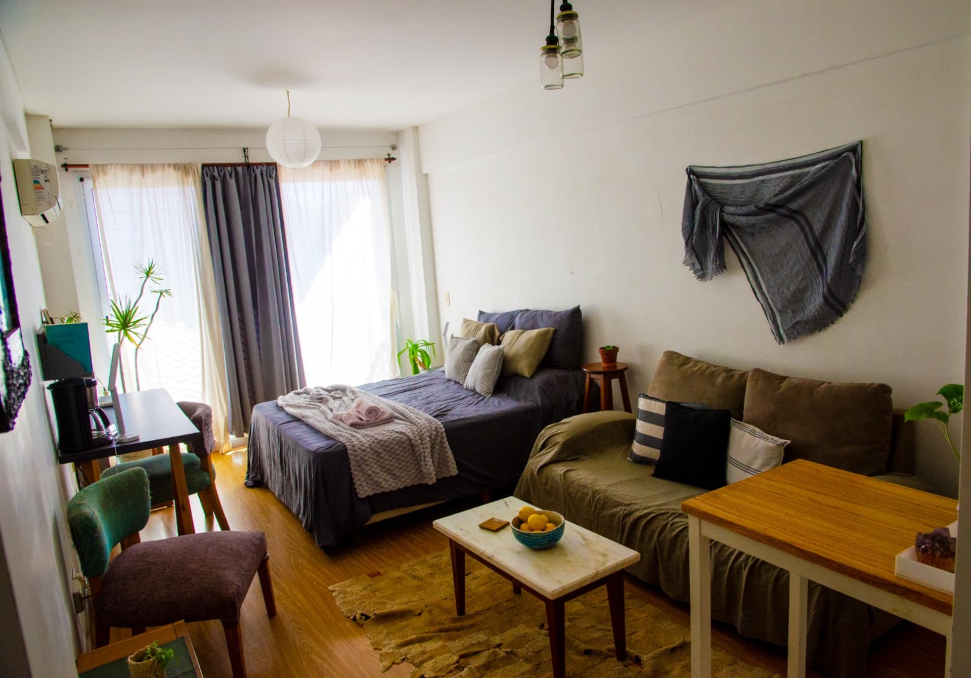 Квартира-студия с балконом в Villa Ortúzar