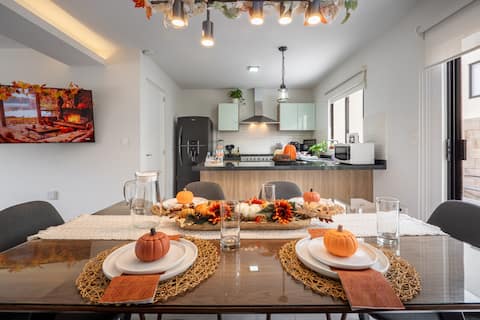 Fully-equipped house, air conditioning, pool, WiFi, in Zakia