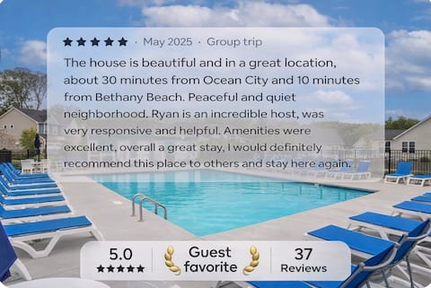 Sleeps 10 - Beach Vacation+Pool, 6 Beds/4BR/3.5BA