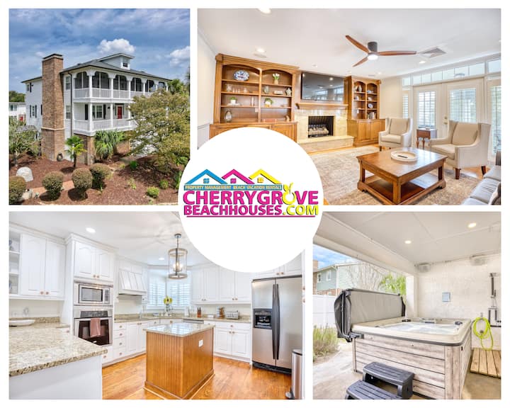 Luxury Home W/ Hottub & Elevator 1block From Beach - North Myrtle Beach, SC
