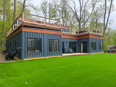 Container home on Long Lake