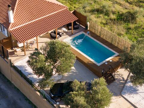 Pool house by the airport.