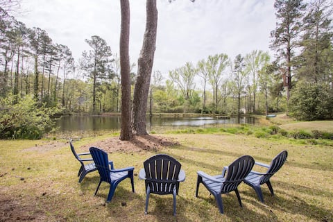 7-Acre Estate with Pond and Game Room