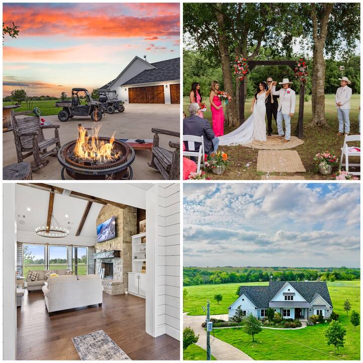 120 Acre 3000 Sqft Farmhouse, Events, ATVs, Grill Farm stays for Rent