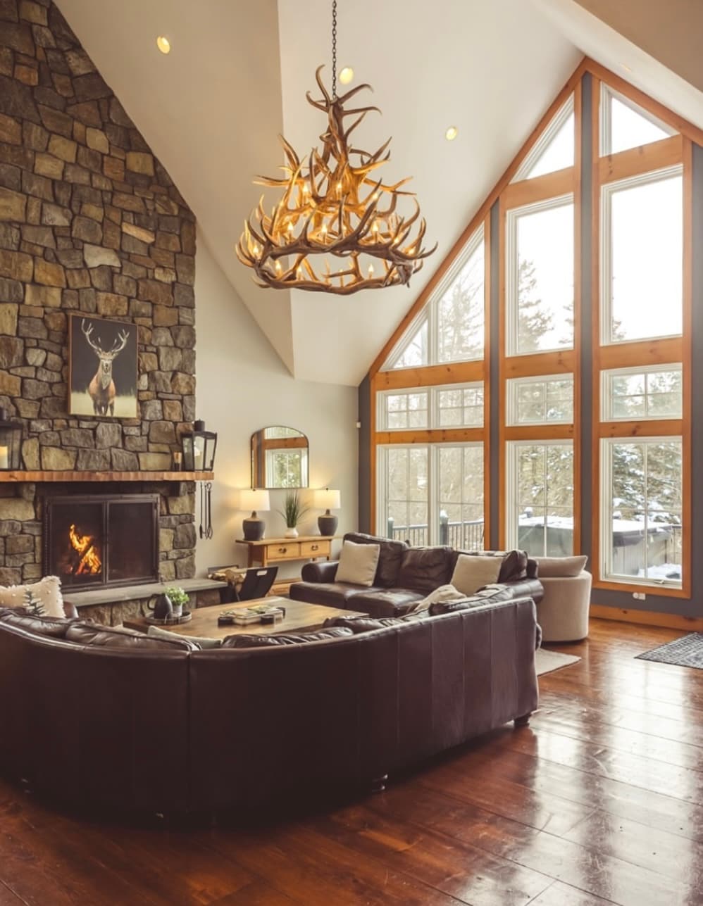 Successful Airbnb property: Luxurious Fireside Lodge w/Stratton View in Stratton Mountain