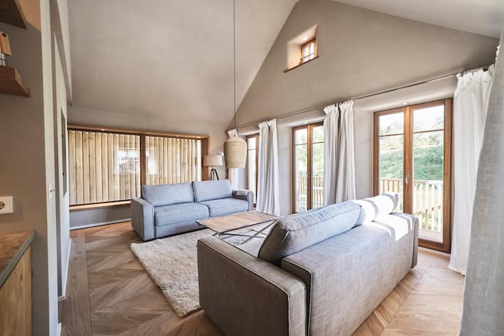 Das Flachshaus - Boutique Apartment Bergfreuden - Riegsee