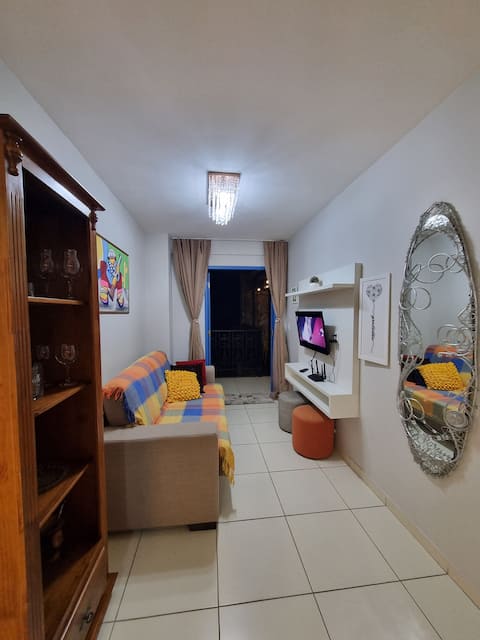 Airbnb em destaque: Apartment with a large balcony on the main street of Guaramiranga. em Guaramiranga