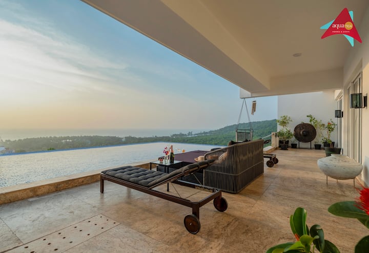 Océan View Villa, Morjim Opp Thalassa Beach