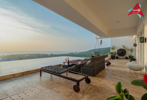 Océan View Villa, Morjim Opp Thalassa Beach