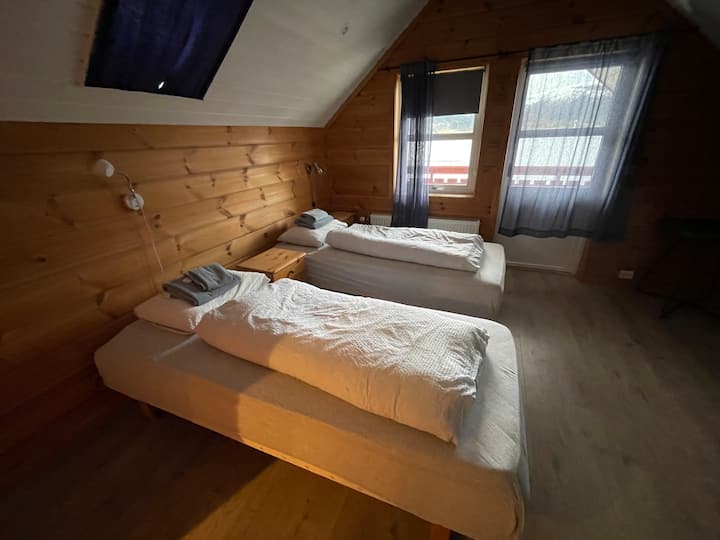 Spálňa na druhom poschodí.