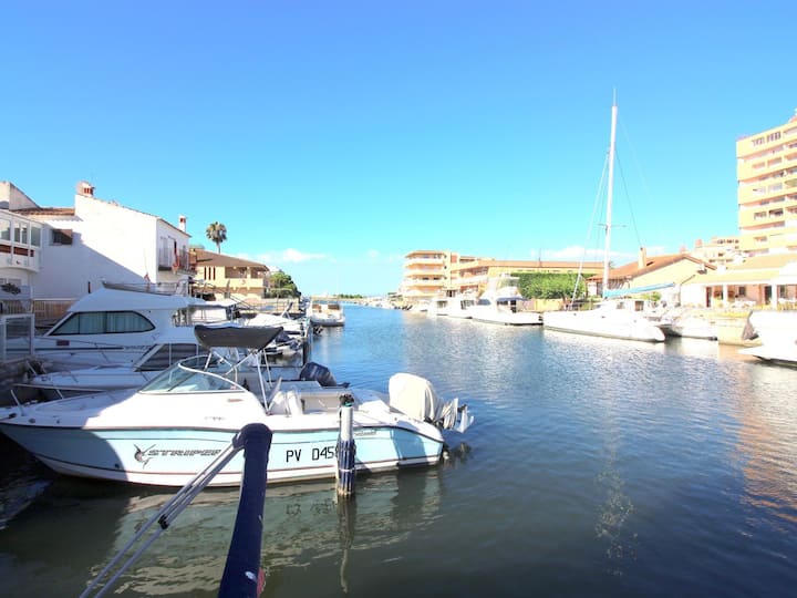 Maison Canal à Roses - Parking, Climatisation - Roses