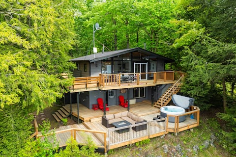 Alpine Lake House - Waterfront + Hot tub