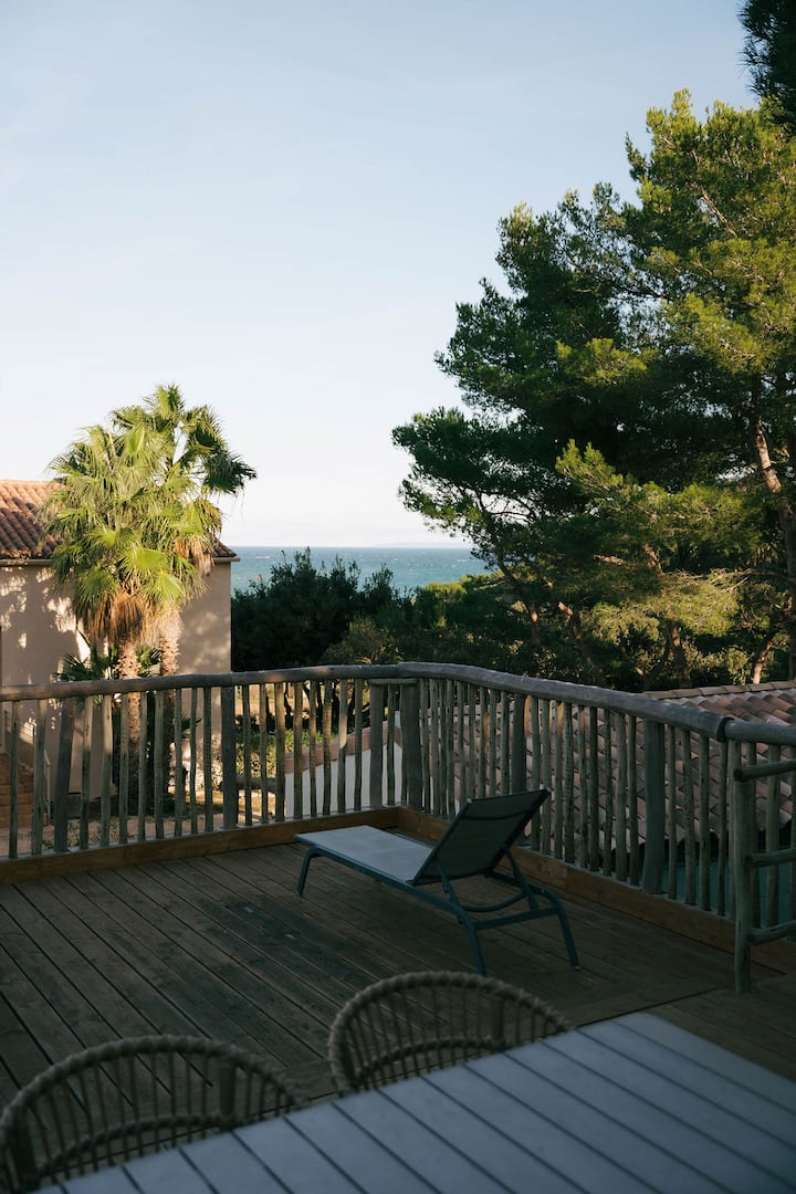 Maison 3 Pièces Avec Terrasse Privative Vue Mer - Porquerolles