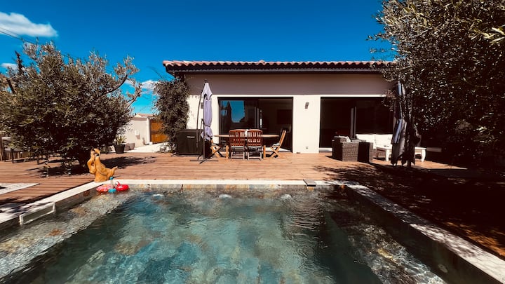 Maison Neuve Avec Piscine. - Marseillan