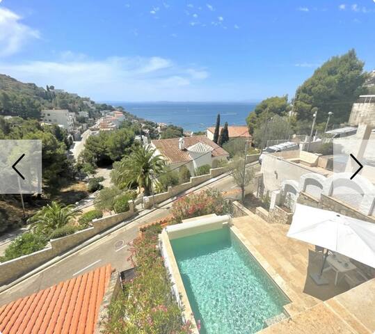 Maison avec piscine et vue mer