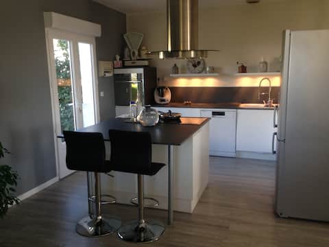 House in a quiet neighborhood.