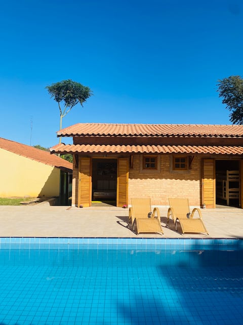 Farmhouse with 3 cottages/en-suites in a pleasant environment