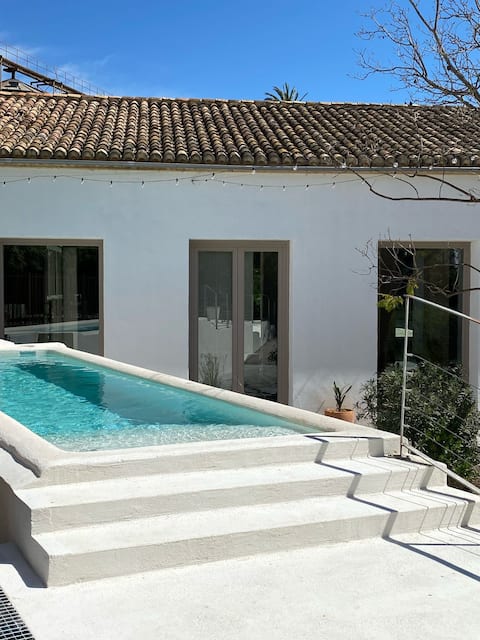 230 m2 loft in a mill with a pool