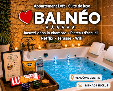 “Balnéo Vendôme” apartment with hot tub