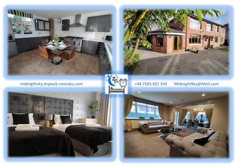 Sirius House - sleeps 7, driveway, garden
