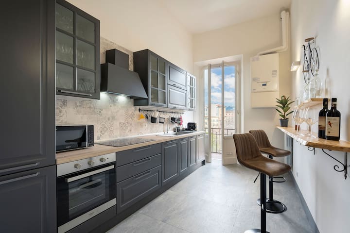 Elegante appartamento, 3 matrimoniali con terrazza