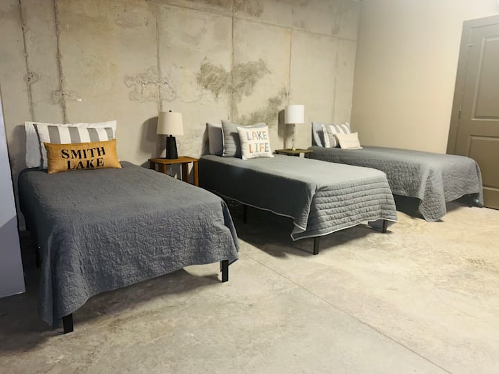 Four Twin Beds located in this room