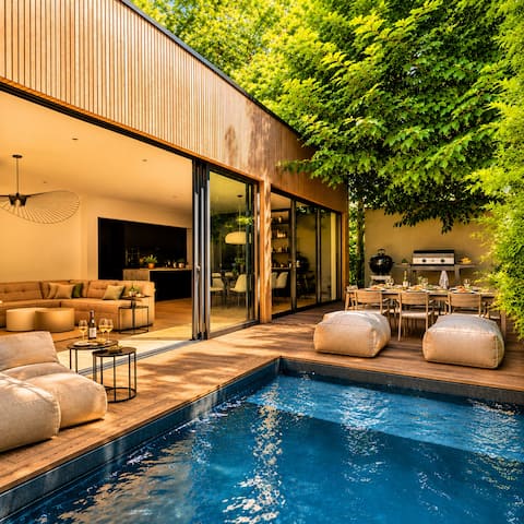 Villa Marie – Air conditioning, pool & garden – Dijon center