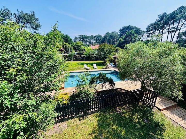 Villa 4* Piscine Chauffée-lac Hossegor à Pied - Soorts-Hossegor