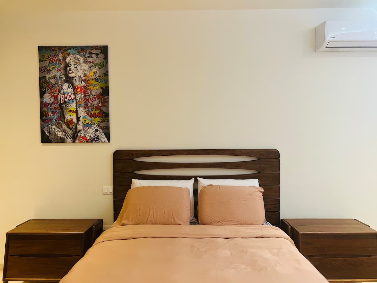 Segunda recámara con cama queen - condo Makou Mérida