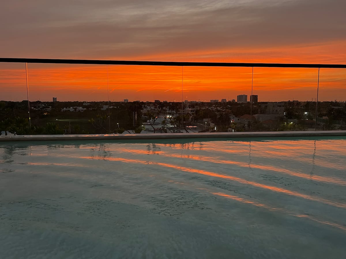 Vista desde el balcón hacia el jardín - condo Makou