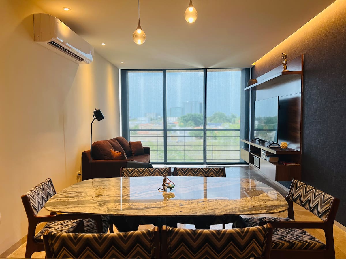 Estacionamiento privado del edificio - condo Makou Mérida