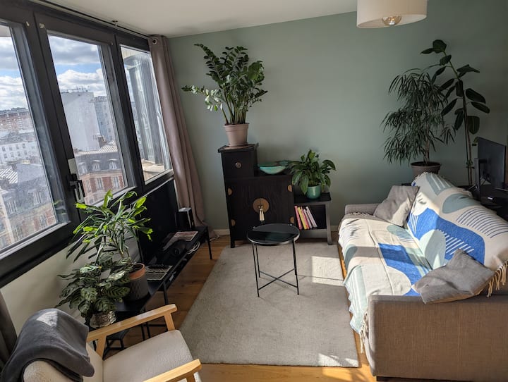 Cozy Flat Paris La Villette Near Hermès & Metro L5 - Pantin