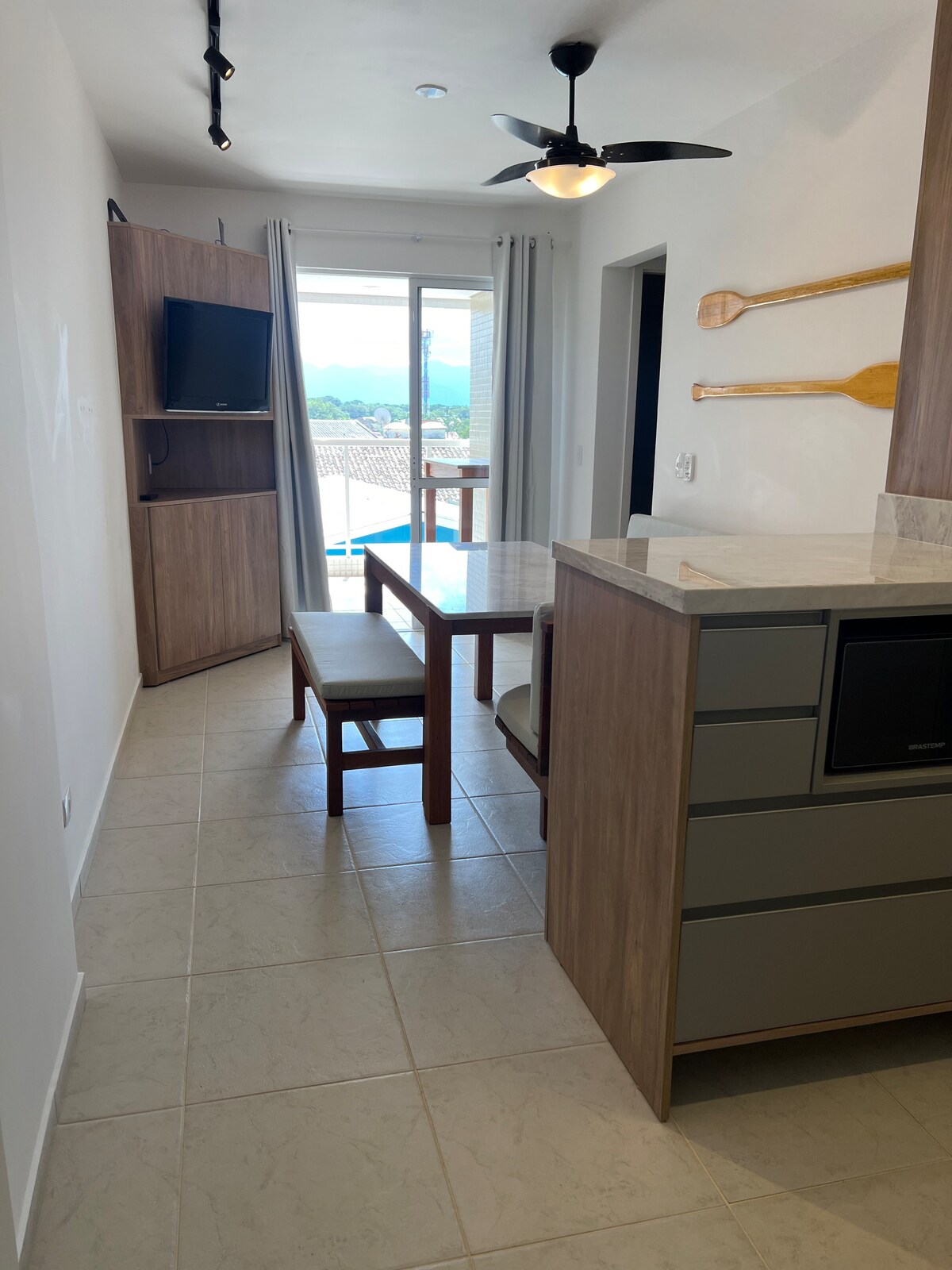 Top performing Airbnb: Apartment right on the sand in Curitiba