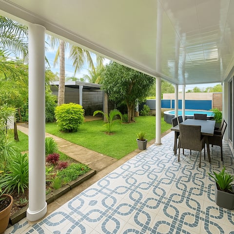 Tropical Haven of Peace with Pool, 6 people